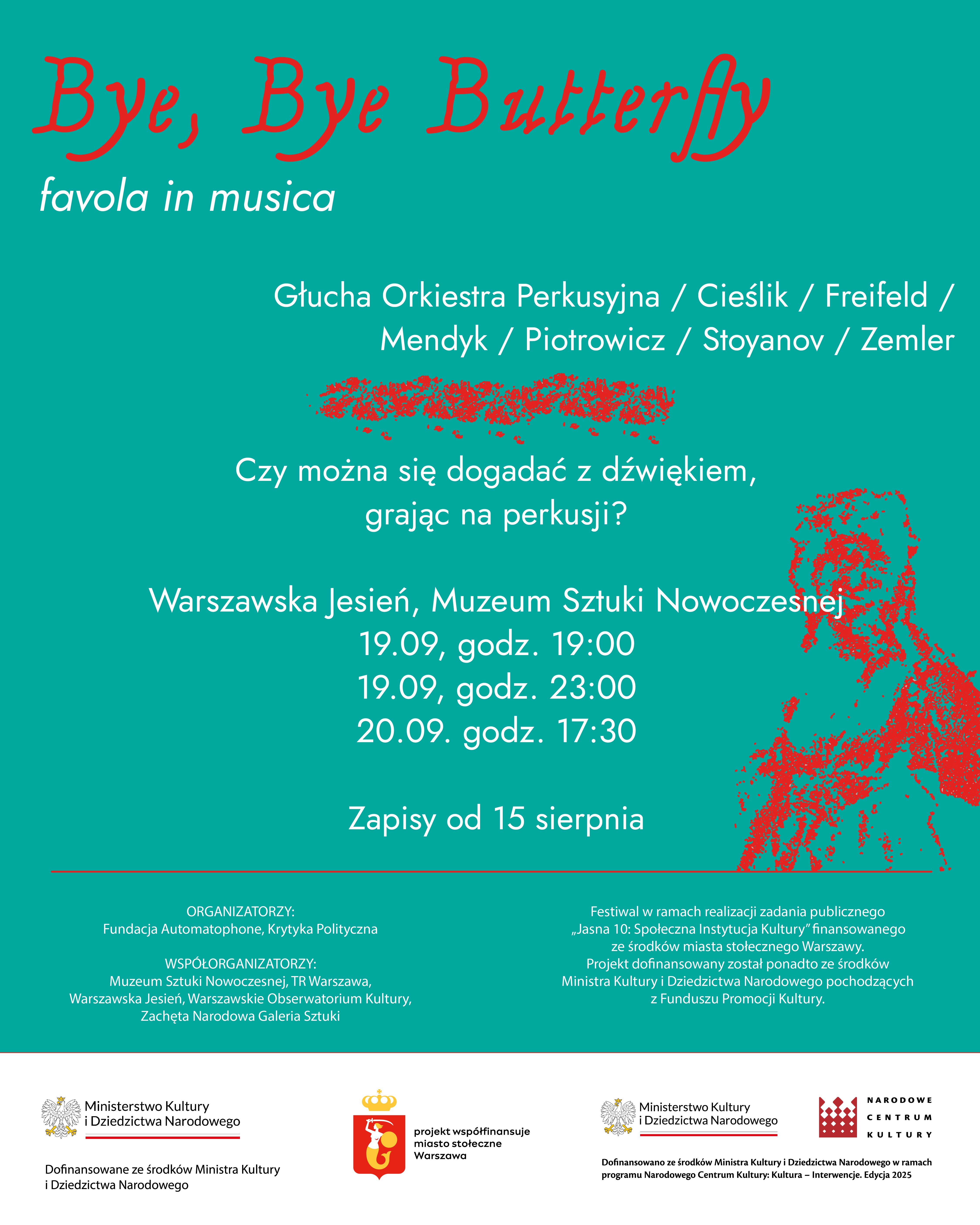 grafika informacyjna bye bye butterfly